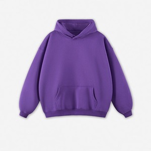 Sweat à capuche sport pour homme avec impression numérique, motif uni, haute qualité, confortable, coupe régulière, 100% coton molletonné, avec poche - Product Image 4