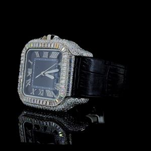 Reloj de Alta Calidad Personalizado con Diamantes Cultivados en Laboratorio, Reloj de Acero Inoxidable de la Mejor Calidad para Hombre - Product Image 4