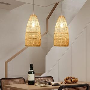 Abat-jour en rotin fait main, tressé, naturel, luminaire suspendu, éclairage intérieur, décoration écologique pour la maison, fabricant en gros - Product Image 1