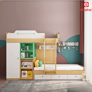 Lit superposé intelligent Ohaha avec armoire et bureau - GTTM016 - Product Image 1