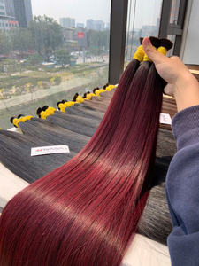 Vente chaude 100 grammes 32 pouces cuticules alignées Double noyé couleur claire extensions de cheveux humains bruts vietnamiens en vrac blanchis - Product Image 3
