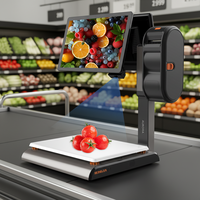 Timbangan Komersial Pintar RONGTA AURORA S2L AI PC Scale Kapasitas 15kg/30kg Akurasi 2G/5G/10G Layar Ganda 15.6" OEM OIML