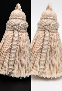 <b>Tassel</b> Fringe Decorative Cotton <b>Tassel</b> <b>For</b> Furniture Corner Accent Beige - Product Image 6