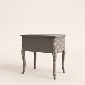 Mother of Pearl Inlay Accent <b>Bed</b> <b>Side</b> <b>Table</b> with 2 Drawers - Product Image 2