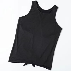 Débardeur double couture durable, léger et décontracté pour l'été, 100 % coton peigné, débardeur personnalisable avec couleur assortie - Product Image 6