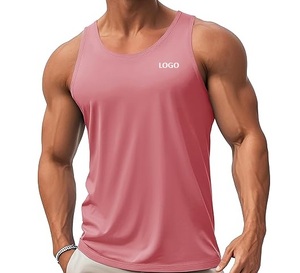 Bright <b>Yellow</b> Plus Size Men Tank <b>Top</b> Sleeveless Fitness <b>Vest</b> Sports Training Camisole Custom Logo - Product Image 3