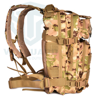 Sac à dos tactique compact EDC Day Pack MOLLE, grande capacité, unisexe, imperméable, en polyester, fabriqué en Indonésie, pour les sports de plein air.