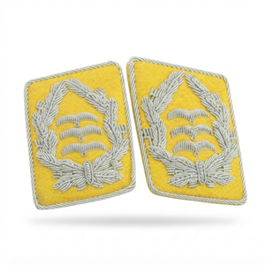 Écussons de col en fil d'or et d'argent de qualité supérieure, faits à la main, insignes de cérémonie pour uniforme - Product Image 3