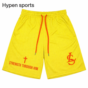 Trendy <b>Hip</b>-Hop American Unisex Mid Canvas Shorts Sports Casual Mesh Waterproof Breathable Quick-Dry Basketball 100% Polyester - Product Image 5