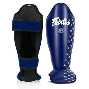 Protectores de Espinilleras Fairtex al por Mayor con Logotipo Personalizado, Protección Profesional, Cuero Genuino, Protector de Piernas para Taekwondo, Equipo de Entrenamiento - Product Image 1
