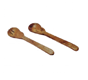 Ensemble de couverts en bois de mangue de qualité artisanale indienne, 2 pièces, nouveau design écologique, vente en gros - Product Image 1
