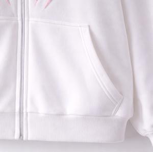 Sudadera con Capucha Unisex de Felpa de Mezcla de Algodón de 350g, Fabricada en India, con Diseño de Red de Araña y Estampado Personalizado, Lavado Ácido, Ecológica, de Fabricante OEM - Product Image 5