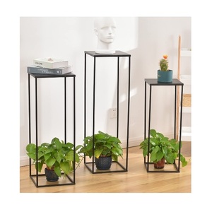 Vintage style <b>plant</b> <b>stand</b> decorative metal indoor outdoor planter holder rack for balcony garden living room classic decor - Product Image 4