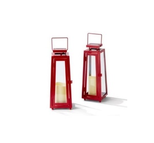New Design Set Of 2 Pcs Classic Metal <b>Candle</b> Lanterns For Home Decoration Metal <b>Candle</b> Holder and Lantern <b>Red</b> Color Finished - Product Image 3