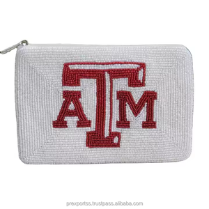 Kiio, bolso de mano hecho a mano con cremallera para niñas, bonito bolso con cuentas de arcoíris rosa, gran capacidad, duradero, suave, bolsa de regalo de cumpleaños, estética - Product Image 5