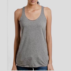 Débardeur en jersey noir à col rond pour femme, en spandex/coton, séchage rapide, respirant, écologique, décontracté, longueur normale - Product Image 5