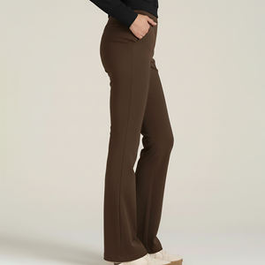 Winter Fleece <b>Elastic</b> Waist <b>Lace</b> Hip Hop Women's Eco-Friendly Customizable Flat Sweatpants Solid Pants - Product Image 5