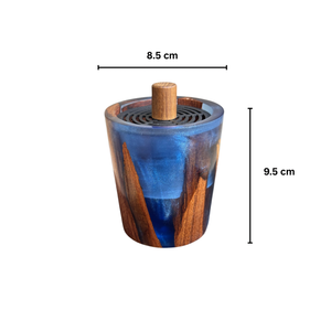Brûleur d'encens religieux écologique en bois de santal naturel avec modèle d'ange pour motifs - Décoration intérieure indienne artisanale de qualité supérieure - Product Image 3