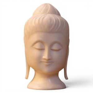 Estatua de Buda de Mármol Hecha a Mano |   Escultura Decorativa de Cabeza de Meditante para Decoración del Hogar y la Oficina - Product Image 3