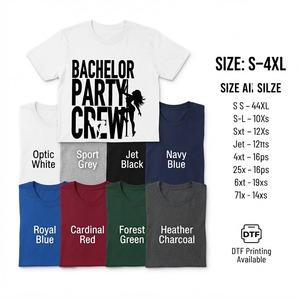 Camisetas Personalizadas para Despedida de Soltero, Impresión DTF, DTG y Serigrafía, Camisetas a Juego para el Equipo del Novio, Ropa al por Mayor, OEM, ODM - Product Image 5