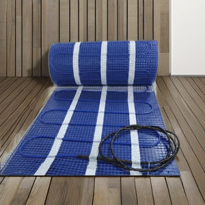 Tapis chauffant électrique pour sols en béton/carrelage, double cœur, câble de 0,5 m, diamètre 4-5,0 mm, matériau PVC résistant à l'eau, usage hôtelier, garantie 1 an - Product Image 1