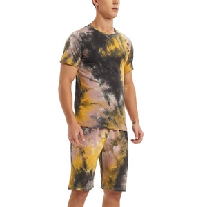 Men's Summer T-shirt Shorts <b>Set</b> 2-Piece Custom Casual Plus Size Breathable Quick Dry Terry Fabric Polyester/Cotton High Street - Product Image 6