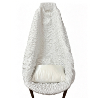Revêtement de cercueil en satin de qualité supérieure, style européen, accessoires de décoration pour cercueil, pour adultes, intérieur de cercueil funéraire