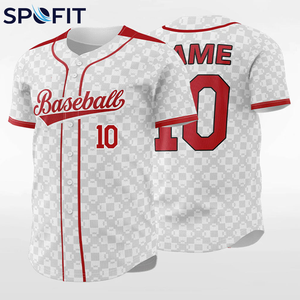 Camiseta de Béisbol Personalizada con Botones Completos y Servicio OEM, Diseño de Logotipo con Nombre y Número del Equipo Personalizados, Camiseta de Béisbol Juvenil Sublimada - Product Image 5