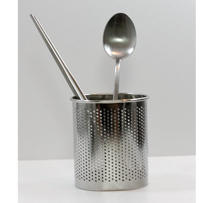 Portacucharas Redondo Clásico de Acero Inoxidable, Organizador de Cocina, Artesanía, Precio de Fábrica al por Mayor - Product Image 5