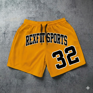 กางเกงบาสเก็ตบอลพิมพ์ลาย REXFIT SPORTS สำหรับผู้ชาย ผ้าตาข่าย ระบายอากาศ เหมาะสำหรับออกกำลังกาย ฟิตเนส วิ่ง ราคาสมเหตุสมผล จากผู้ผลิต - Product Image 5