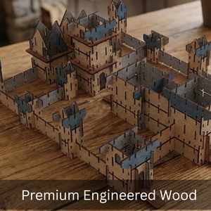 Juego de Construcción de Castillo Medieval Creativo con Bloques de Estilo Piedra Realistas |   Torres, Paredes y Accesorios para la Diversión - Product Image 4