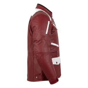Chaqueta de cuero nueva para hombre, chaqueta de motociclista de cuero para hombre, chaqueta de motociclista nueva de alta calidad - Product Image 2