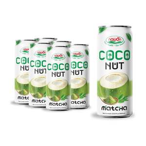 น้ำมะพร้าวมัทฉะรสชาติอร่อย 320 มล. บรรจุกระป๋อง รับผลิตแบบ OEM แบรนด์ส่วนตัว เครื่องดื่มอ่อนโยน ผู้ผลิตนาวอน เวียดนาม น้ำมะพร้าวธรรมชาติ - Product Image 3