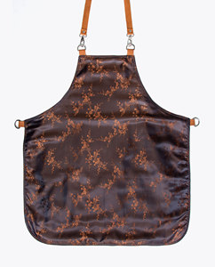 Tablier de coiffure en toile durable avec poches et anneaux en cuir réglables pour barbier - Product Image 2