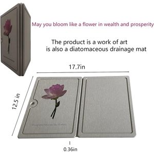 Tappetino Pieghevole in Pietra per Asciugatura Piatti, Riutilizzabile per Piano Cucina, per Piatti e Utensili, in Terra Diatomacea - Product Image 3