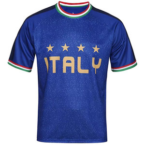 เสื้อฟุตบอลผ้าเนื้อนุ่มดีไซน์ล่าสุด ผลิตจากโพลีเอสเตอร์ 100% เสื้อฟุตบอลสำหรับทีม - Product Image 1