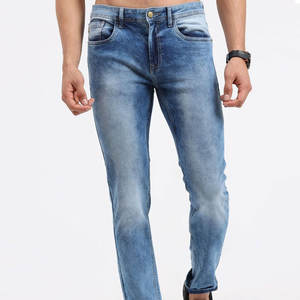 Pantalones Vaqueros Casuales para Hombre, Cintura Alta, Corte Recto, para Uso en Exteriores, Gran Venta, MOQ Bajo - Product Image 1