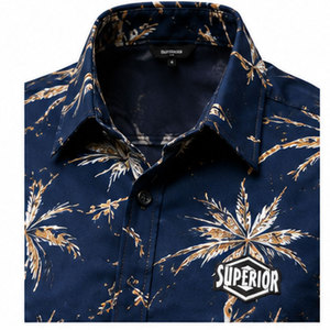 Chemise pour homme de luxe à imprimé abstrait, tissu doux et design élégant, style décontracté chic, chemise à imprimé numérique - Product Image 3