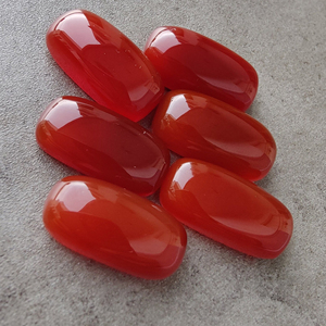 AAA Grade Natural Red Onyx Big <b>Cushion</b> Cut Gemstone Flat Back Calibrated Third Party Certified for Jewelry - Product Image 1