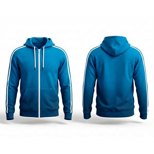 Fabricante OEM de Sudaderas con Cremallera Completa, Sudadera con Capucha de Forro Polar Cálido para Hombres, Mujeres y Jóvenes, Chaqueta Deportiva con Capucha para Entrenamiento - Product Image 5
