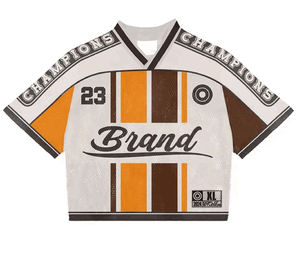 Camisetas de Fútbol Americanas Vintage Personalizadas, Estilo Francés, Tejido de Malla, Corte Holgado, Unisex, Antibacterianas - Product Image 3