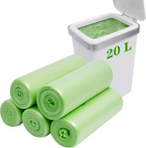 Wholesale custom Super quality Sustainable Biodegradable Cornstarch Unscented Disposable Compostable Garbage <b>Bags</b> <b>20L</b> 30L - Product Image 1