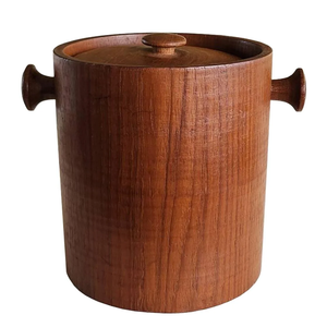 Seau à glace de luxe en bois d'acacia pour bar, bouteilles de vin et whisky – Prix abordable - Product Image 4