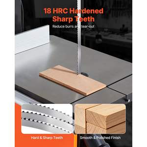 Hoja de sierra de cinta de alta resistencia SK5 de 72 pulgadas, 4 TPI, acero al carbono, 0.5 pulgadas de ancho, 18 HRC, dientes afilados endurecidos, modelo D0100X3K75X - Product Image 4