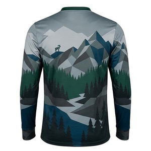 Chemise de chasse imperméable à manches longues pour homme, imprimé animal, camouflage, polyester respirant, lavée, pour l'automne, vêtements d'extérieur - Product Image 6