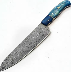 Cuchillo de Chef LEGACY BLADES de Acero de Damasco, Forjado a Mano, Estilo Japonés, Mango de Madera, 12 Pulgadas, Ambidiestro, Ecológico, Apto para Lavavajillas - Product Image 3