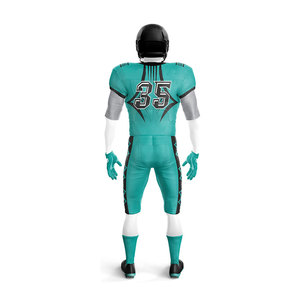 Conjunto de Uniforme de Fútbol Americano Personalizado al por Mayor |   Uniforme Deportivo Sublimado OEM (Camiseta y Pantalones) - Product Image 3