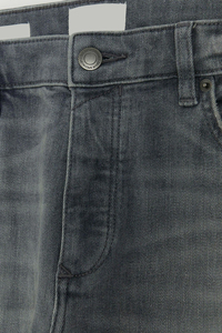 Jeans Homme Personnalisés OEM en Gros, Gris Coupe Slim, Délavé Clair, Qualité Export Supérieure, Denim Vintage pour Été Hiver - Product Image 4