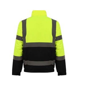 Veste d'hiver réfléchissante haute visibilité DAFFODILS, classe 3 ANSI, veste de sécurité haute visibilité personnalisée, imperméable et coupe-vent pour hommes - Product Image 2