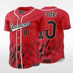 Camiseta de Béisbol Sublimada Personalizada, Unisex, Manga Corta, Poliéster, Absorbe la Humedad, Corte Regular, para Todas las Temporadas, Impresión Frontal con Nombre del Equipo - Product Image 3